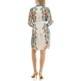 thumbnail image 6 of Nanette Nanette Lepore Womens Long Sleeve Tie Waist Mirror Print Mini Dress, 6 of 7
