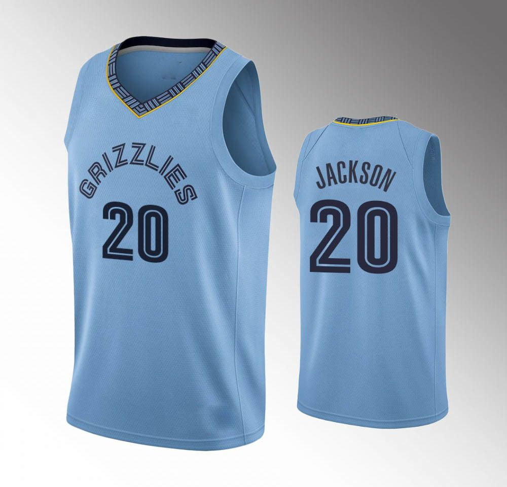 Jonas Valanciunas Memphis Grizzlies Signed Autographed Blue #17 Jersey –