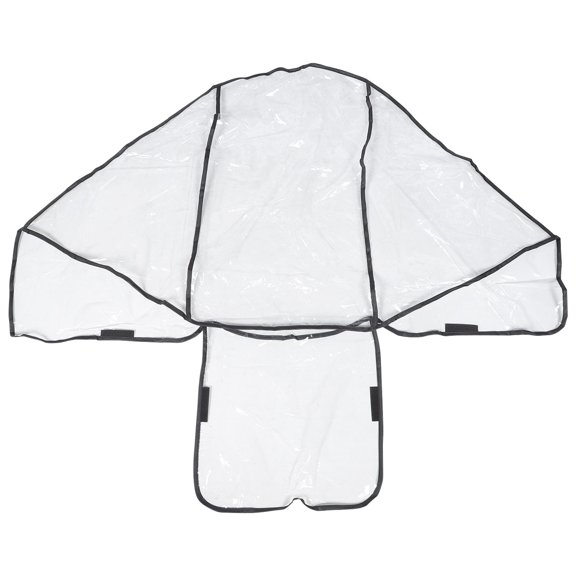 LOLIPPYY Universal Double Stroller Rain Cover, PVC Protective Shield for All Weather, 1 Set