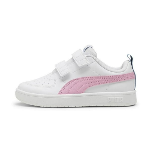 Tenis Puma Rickie V PS para Niñas 17 A 21.5. 391327-28 blanco 20.5
