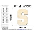 thumbnail image 2 of Unfinished Wood Varsity Team Font - S Shape 16" / 1/4", 2 of 3