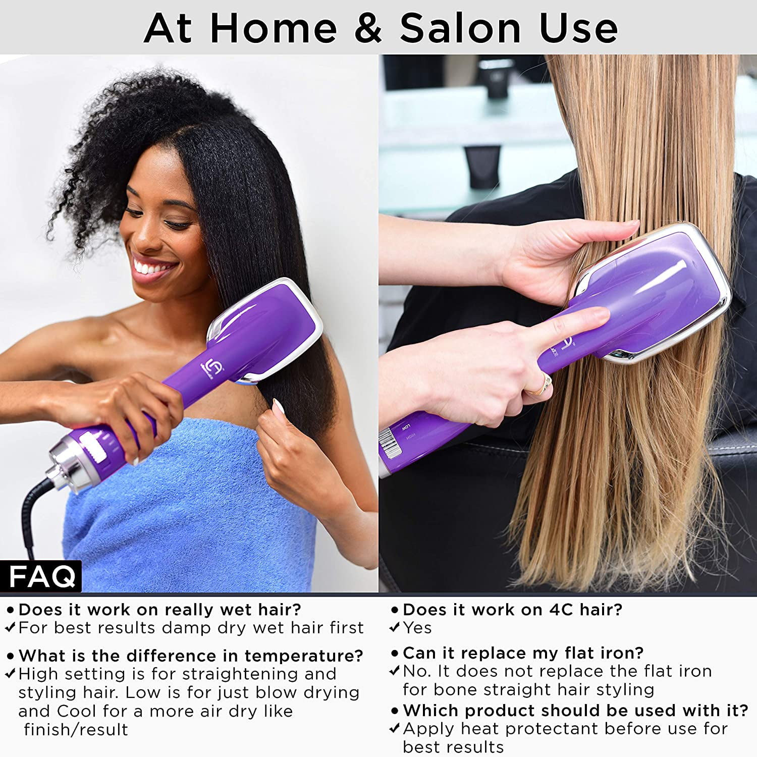 Le angelique straightening brush hotsell