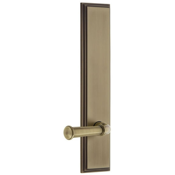 Grandeur Cargeo_Tp_Psg_238_Lh Carre Solid Brass Tall Plate Rose Left Handed Passage Door