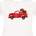 thumbnail image 4 of Inktastic Christmas Red Vintage Truck with Presents Boys or Girls Long Sleeve Baby Bodysuit, 4 of 5