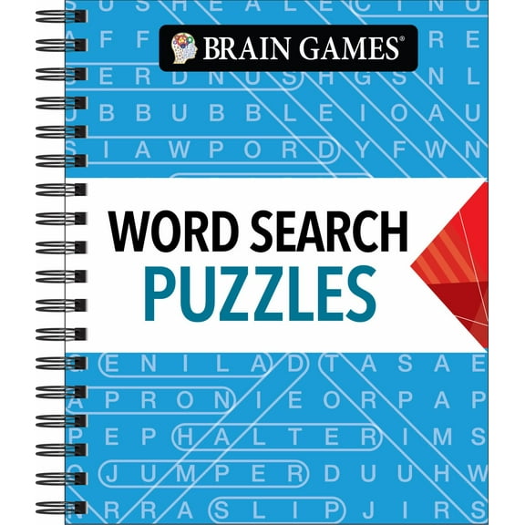 Brain Games - Word Search Puzzles (Arrow Blue) (Spiral-Bound)