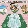 thumbnail image 3 of GASTROPOD Dog Dresses for Small Dogs Girl,Polyester Girl Dog Clothes,Wrinkle Resist with Flower Pet Clothes,Blue,L, 3 of 7