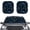 Blue Dragonfly Floral Pattern, variant on XYZCANDO Car Front Windshield Sunshades with Patriotic Eagle Art, 2 Piece Foldable UV Reflective Sunshade for SUV, Keeps Vehicle Cool