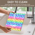 thumbnail image 4 of Placemat, Pioneer Flower Floral Print Pattern Place Mats Table Mat Set Of 2, PVC Washable Placemats for Party Kitchen Dining Decoration, 18x12 Inch, Fade Resistant, 4 of 6
