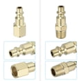 thumbnail image 4 of Uxcell 1/4" Industrial Air Couple Plug, Compressor Connect Fittings for Automotive Industry Copper 10Pack, 4 of 5