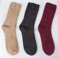 thumbnail image 4 of 6 Pairs Mens Fuzzy Socks Winter Slipper Fleece Socks Men, 4 of 5