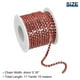 thumbnail image 2 of 11 Yardas Cristal Imitación Diamante Cadena 4mm Cosido Cerrar Garra Cadena Adorno para Bricolaje Joyería Ropa Bolsos Zapatos Decoración Plata Inferior Parte Oscuro Rojo, 2 of 7
