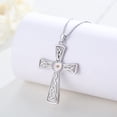 thumbnail image 6 of Midir&Etain Mustard Seed Cross Necklace 925 Sterling Silver Faith Hope Love Pendant Necklace Inspirational Religious Necklace Christian Jewelry Gift for Women, 6 of 7