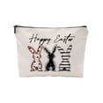 thumbnail image 2 of CaiYueKe Easter Bunny Storage Bag Zippered Pencil Case Cosmetic Makeup Organizer Travel Toiletry Bag Portable Burlap Pouch for Women Girls School Supplies Gifts, 2 of 7