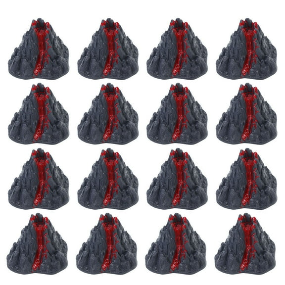 AURARMLET 16-Piece Artificial Volcano Decorations for Garden, Home, Aquarium, Terrarium, and Craft Use