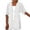 White, variant on Lindreshi Winter Coats for Women Plus Size Clearance Women Fashion Cardigan up Casual Solid Color Half Sleeve Hoodeless Tops
