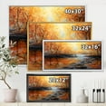 thumbnail image 4 of Sunrise Glow In The Autumn Forest 20 in x 12 in Framed Painting Canvas Art Print, by Designart, 4 of 5