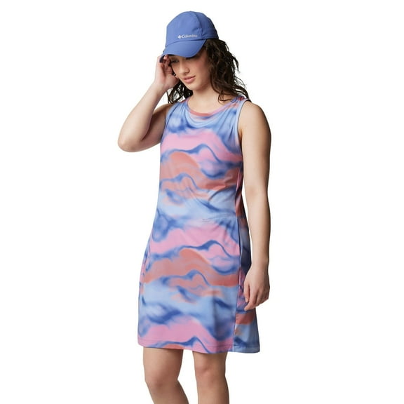 Women's Columbia Chill River UPF 50 Active Sheath Dress Color: Eve Undercurrent Size: LARGE