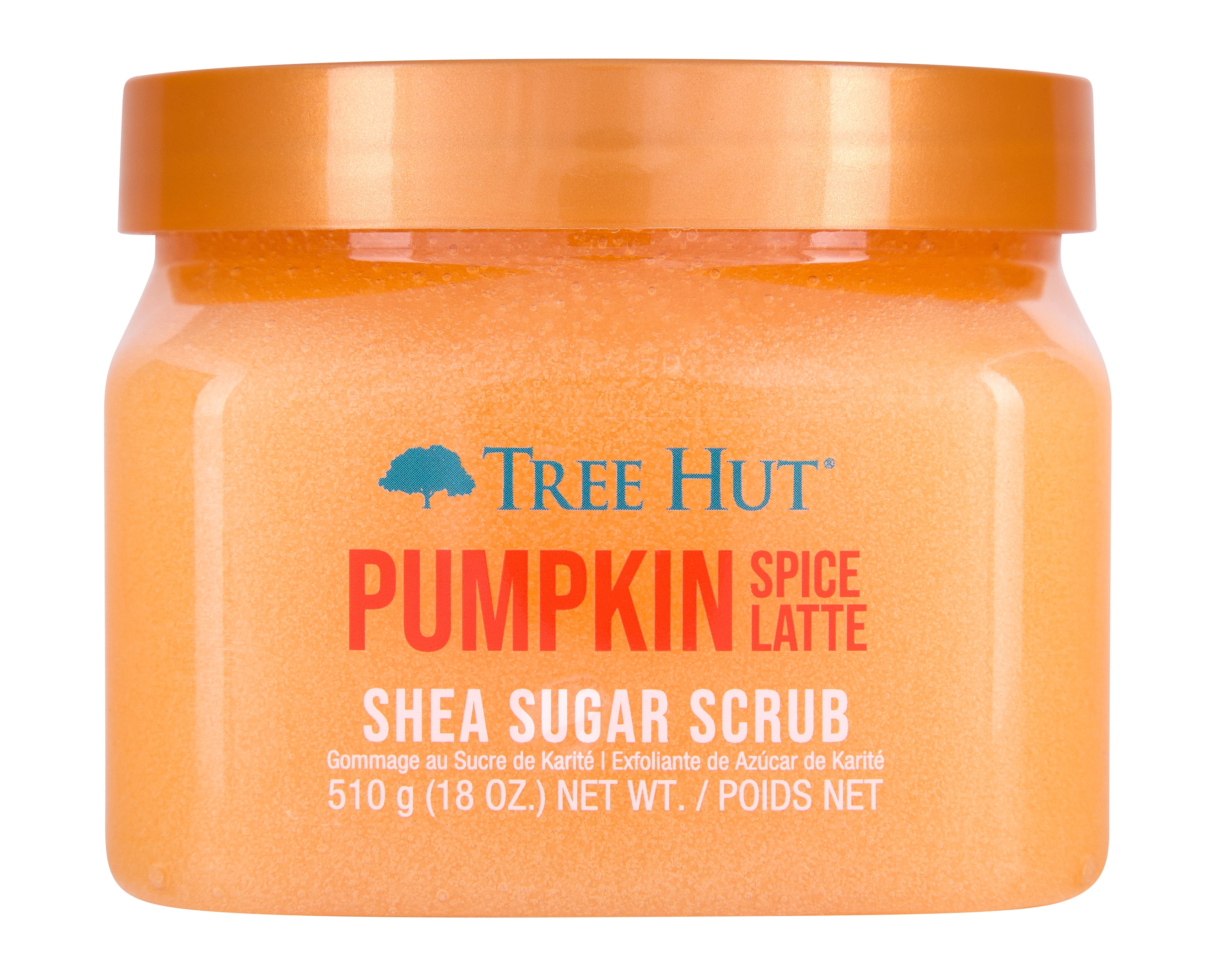 Tree Hut Pumpkin Spice Latte Shea Sugar Exfoliating & Hydrating Body Scrub, 18 oz.