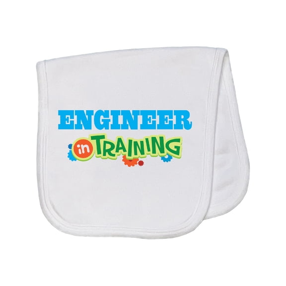Inktastic Engineer in Training Baby Burp Cloth