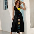thumbnail image 7 of Solar System Sleeveless Dress luxury women's party dress evening prom clothes for woman, 7 of 7