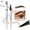 Light Brown, variant on Fork Tip Liquid Eyebrow Pen, Black, Waterproof Long Lasting Brow Pen, Clear Defined Hair Like Brows for Natural Black Hair