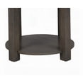 thumbnail image 2 of Jonah 20" Light Brown MDF End Table with 2 USB Ports and Round Tabletop, 2 of 5