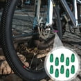 thumbnail image 4 of Wisewang 10 Pieces Bike Tire Caps Tyre Accessory Dustproof Cover Parts Valve Shell Solid Color Rim Stem Covers for Replacement Green 1Set, 4 of 6