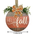 thumbnail image 3 of Fall Pumpkin Decor Charming Door Sign & Wall Hanger For Indoor/Outdoor Farmhouse Thanksgiving Rustic Decorations, 3 of 9