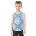 thumbnail image 2 of Christmas Square Shape Snowflakes Vest Undershirt Tank Top Sleeveless Quick Dry 6Y, 2 of 7