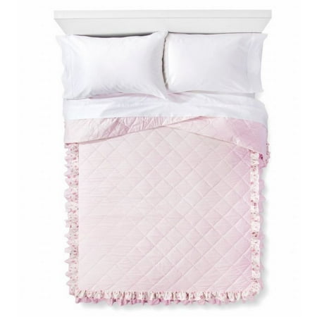 simply shabby chic pink pintuck ruffle twin bed quilt walmart com simply shabby chic pink pintuck ruffle twin bed quilt walmart com