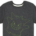 thumbnail image 3 of Pokémon - Gengar Neon - Youth Short Sleeve Graphic T- Shirt, 3 of 5