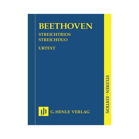 G. Henle Verlag String Trios Op. 3 8 and 9 and String Duo WoO 32 Henle Study Scores Softcover by Ludwig van Beethoven