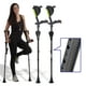 thumbnail image 1 of Ergobaum 7G Black Mamba de Ergoactives. 1 par (2 unidades) de muletas ergonómicas para antebrazo - Adultos de 1,50 a 1,98 m, ajustables (fibra de carbono auténtica), 1 of 5