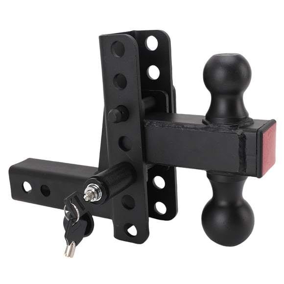Adjustable Trailer Hitch Ball Mount, 6 Inch Drop Rise High Strength Strong Towing Capacity Waterproofing Heavy Duty Drop Hitch for Truck RV Trailer