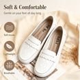 thumbnail image 3 of CHICVOMEY Comfortable Loafers for Women Lightweight Slip-On Flat Shoes Fashionable Versatile Flats For Casual & Work Wear, 3 of 8