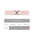 thumbnail image 4 of INSPIRE CHIC Women's Belt Bow Buckle Elastic Waist Seal Belts Fashion Versatile for Dresses Blouse 70x6cm/27.6x2.4" Pink, 4 of 6