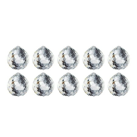 

10Pcs Crystal Ball Pendant Glass Chandelier Hanging Pendant Sun Catchers