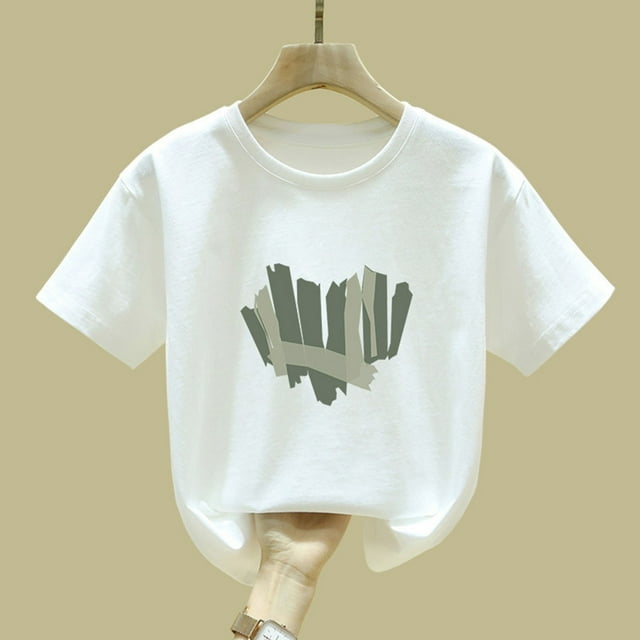 Cowsor Children's Printed Short Sleeve T-Shirt – Perfect for Summer (Sizes 90-150)