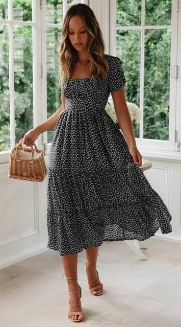 Boho midi best sale