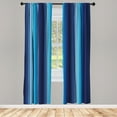 thumbnail image 3 of Ambesonne Navy Curtains, Plaques in Blue Borders, Pair of 28"x63", Dark Blue and Pale Blue, 3 of 5