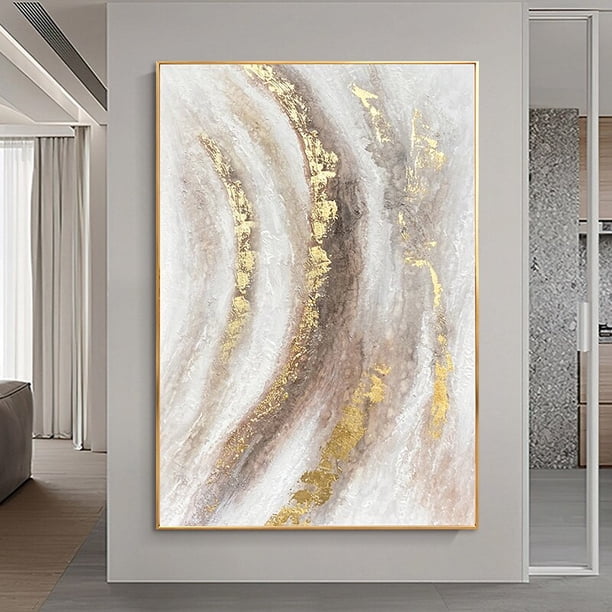 5D DIY Diamond Painting kits Golden Gorgeous Abstract art cross stitch full square round diamond embroidery mosaic decor,square drill 70x90cm Gao Jinjia LED