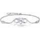 thumbnail image 1 of Women Bracelets 925 Sterling Silver Infinity Heart White Gold Plated Diamond Adjustable Bracelet Best Mother's Day Gifts For Women Girls, 1 of 4