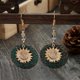 thumbnail image 4 of 3 pairs Bohemian Two Layer Sunflower Vintage Earrings, 4 of 5