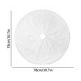 thumbnail image 4 of Cheapark Plush Christmas Tree Skirt - Round Non-Slip Rug, Merry Xmas Decor for Living Room & Bedroom, Soft Floor Carpet for Tree Bottom Ambiance, 4 of 6