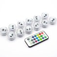 thumbnail image 1 of Paquete de 10 luces LED RGB multicolores LIUYMXG Con control remoto, 1 of 5