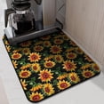 thumbnail image 4 of Washable Rubber Sunflower Cute Floral Dish Drying Mats for Kitchen Counter Home Large Coffee Bar Pad Accessories and Decor for Utensils Stemware 18''x24'', 4 of 7