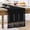 Black, variant on Boho Macrame Table Runner 12x48 Inch Moss with Handmade Tassels, Crochet Hollow Farmhouse Kitchen Dresser Decor
