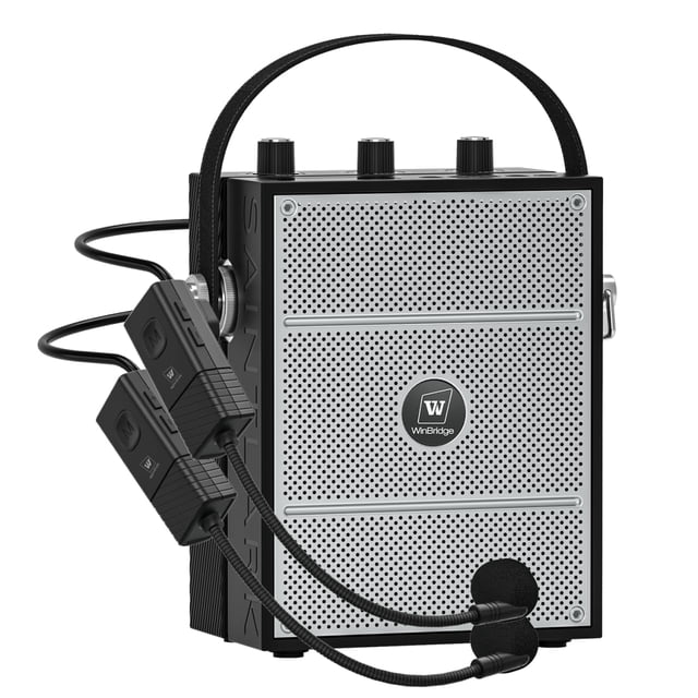 Amplificador de voz SANMIC S98Plus 50W Bluetooth con dos micrófonos