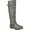 Dark Grey, variant on Journee Womens Spokane Extra Wide Calf Stacked Heel Riding Boots