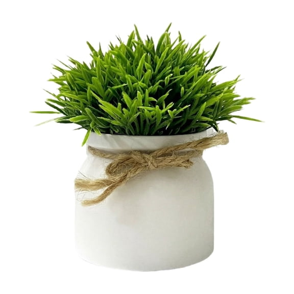 Small Artificial Potted Plants, Fake Plant Plastic Faux Flowers for Wedding Home Desk Tabletop Plants Bathroom Bedroom Indoor Decor